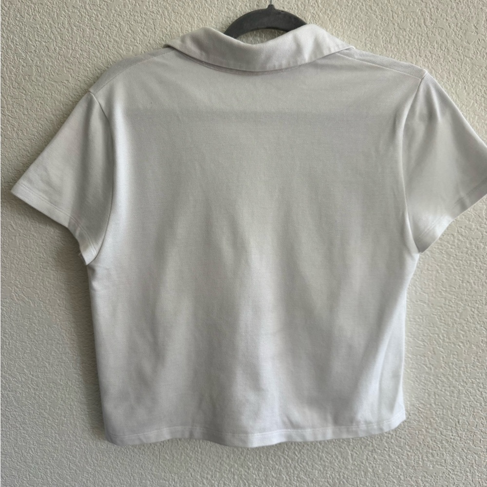 Alice + Olivia Marsha Stace Cropped Face Polo Size Large - Picture 8 of 10
